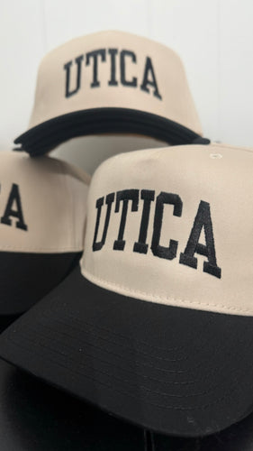 Utica Embroidered Hat Retro Arched Snapback