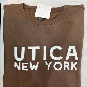 Chocolate Brown Unisex Utica Crewneck