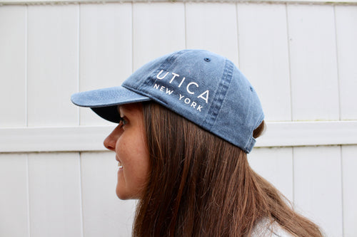 Utica Washed Blue Hat
