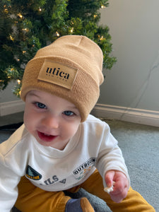 Infant and Kids Tan Beanie